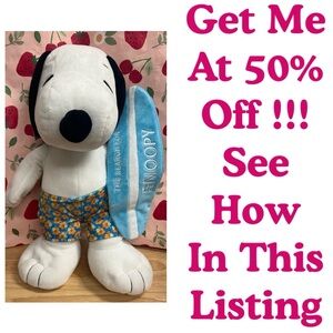Hawaii Exclusive Surfing Snoopy Plush (The Search For Snoopy Hawaii)
